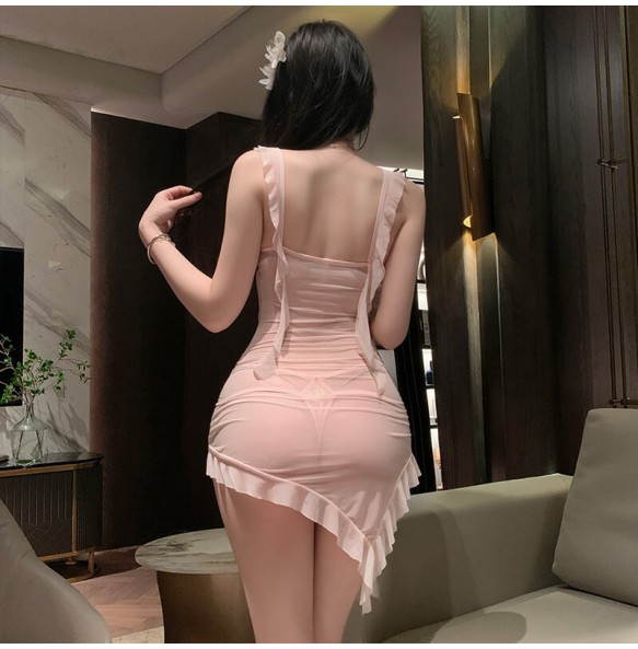 FEE ET MOI - Paris Lover Sheer Fantasy Dress (Pink)